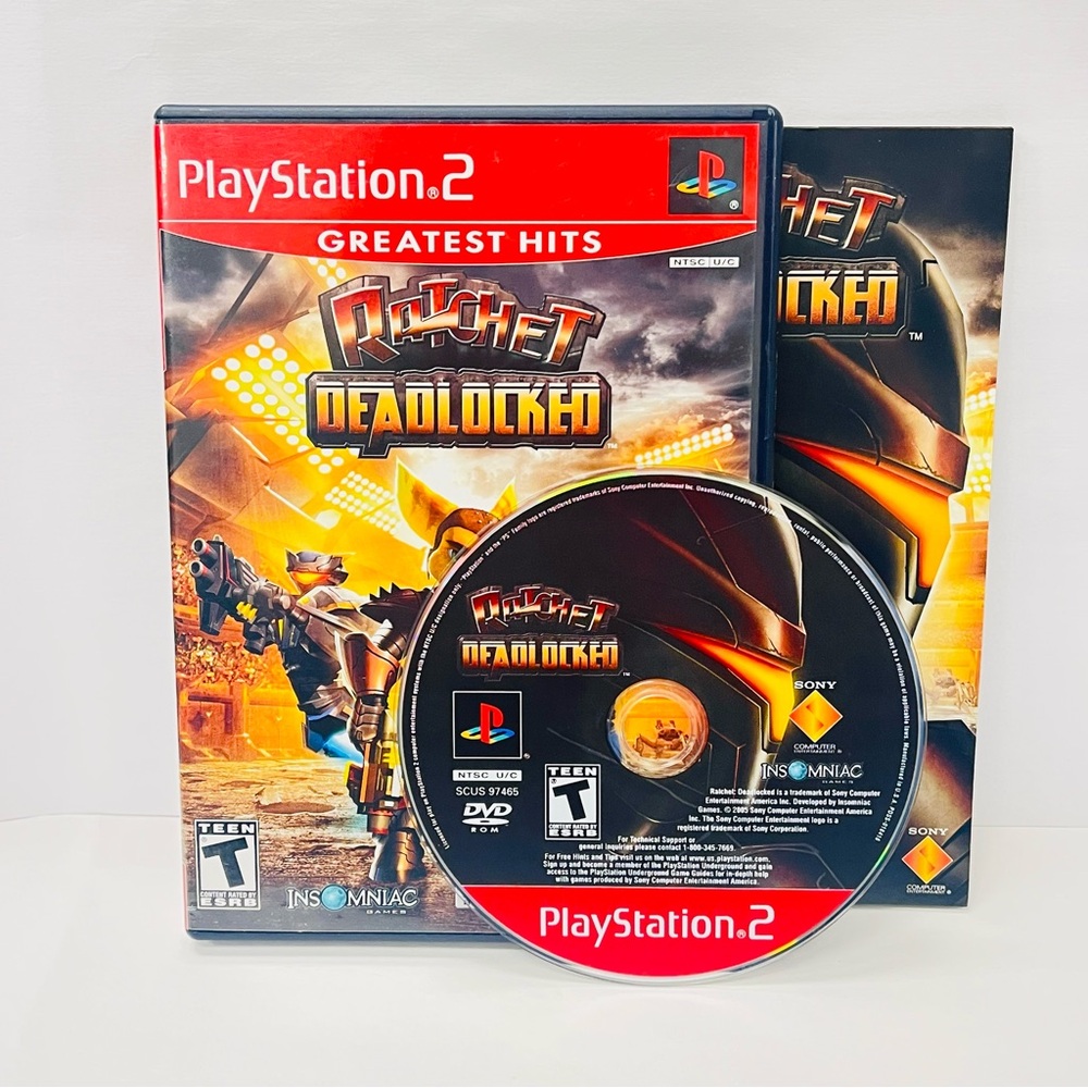 Ratchet: Deadlocked Greatest Hits (PS2, 2006) Tested - Working - CIB